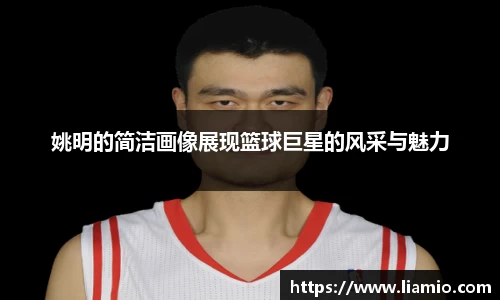 姚明的简洁画像展现篮球巨星的风采与魅力